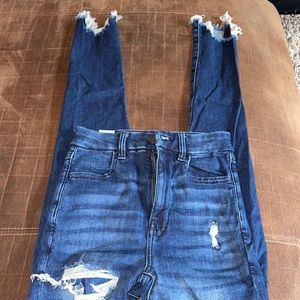 american eagle distressed skinny jeans